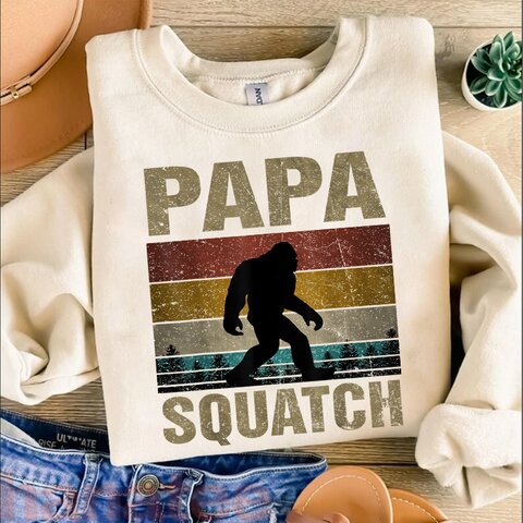 Papa Squatch Bigfoot Papa Sasquatch Yeti Family