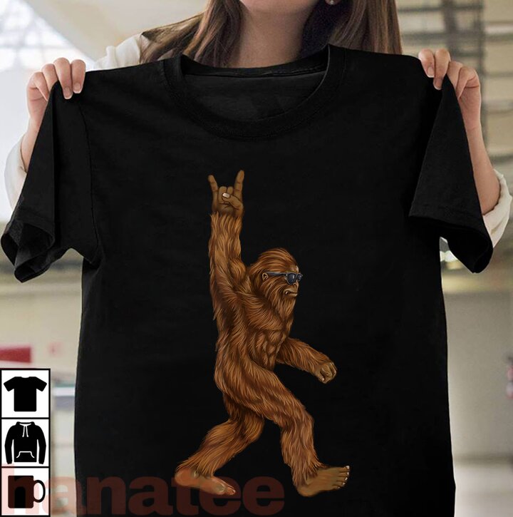 Rock On Bigfoot Sasquatch And Roll Sunglasses