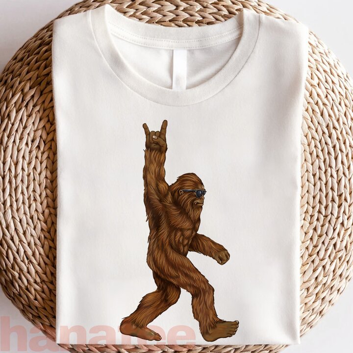 Rock On Bigfoot Sasquatch And Roll Sunglasses