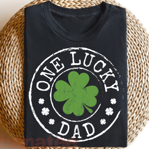 One Lucky Irish Shamrocks St Patrick's Day  