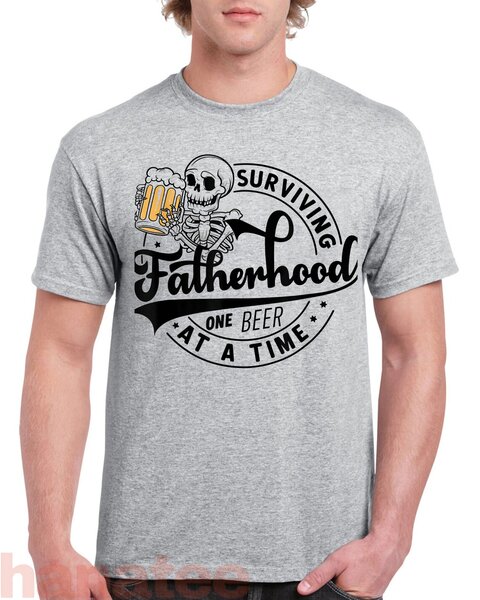 Fatherhood Surviving One Beer Skeleton