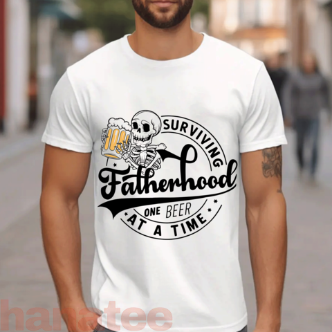 Fatherhood Surviving One Beer Skeleton