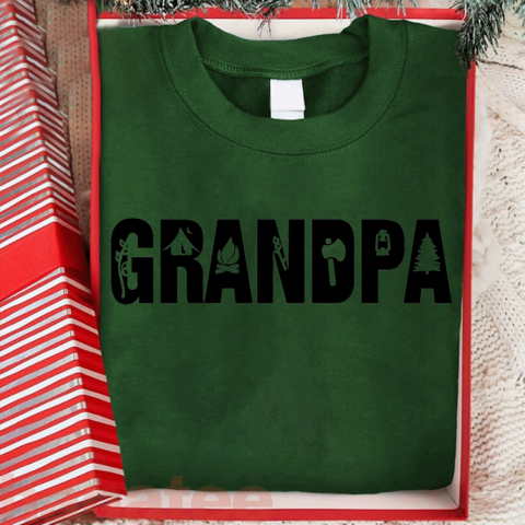 Grandpa Hiking And Camping