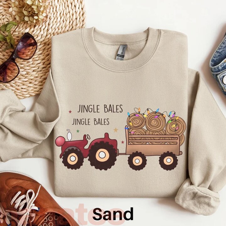 Tractor Farmer Western Small Town Christmas