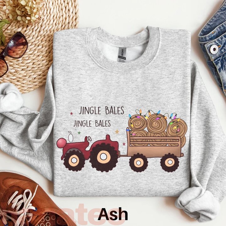 Tractor Farmer Western Small Town Christmas