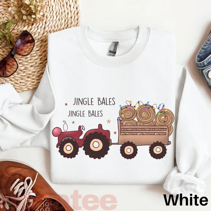 Tractor Farmer Western Small Town Christmas