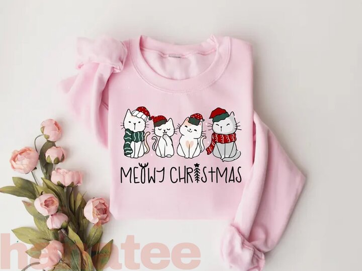 Meowy Christmas Cat Lover