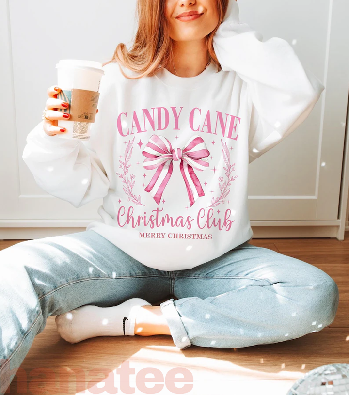 Pink Candy Bow Club Christmas  