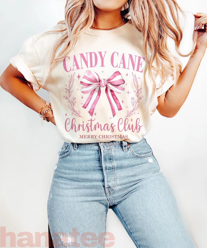 Pink Candy Bow Club Christmas  