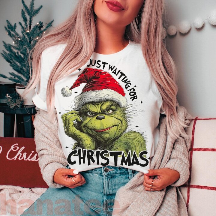 Funny Grinch Just Waiting For Christmas
