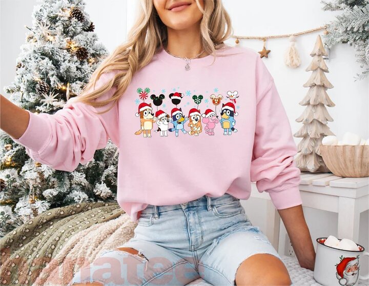 Cute Dog Family Party Christmas