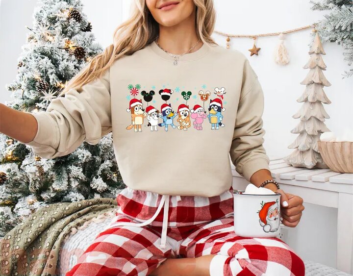Cute Dog Family Party Christmas