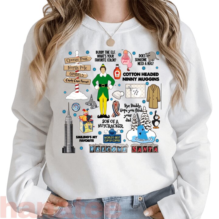 Funny Buddy Elf Quotes Sticker Christmas