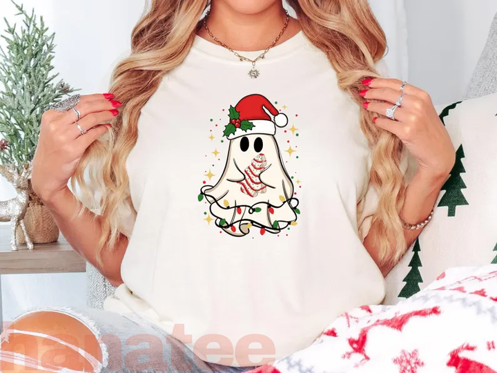 Cute Christmas Ghost Santa
