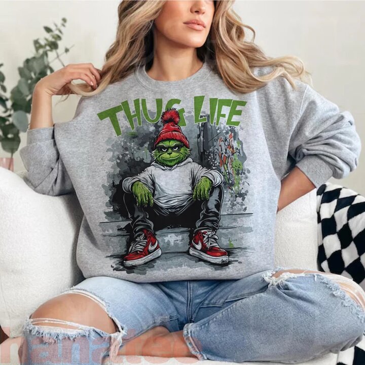 Thug Life Grinch Christmas 