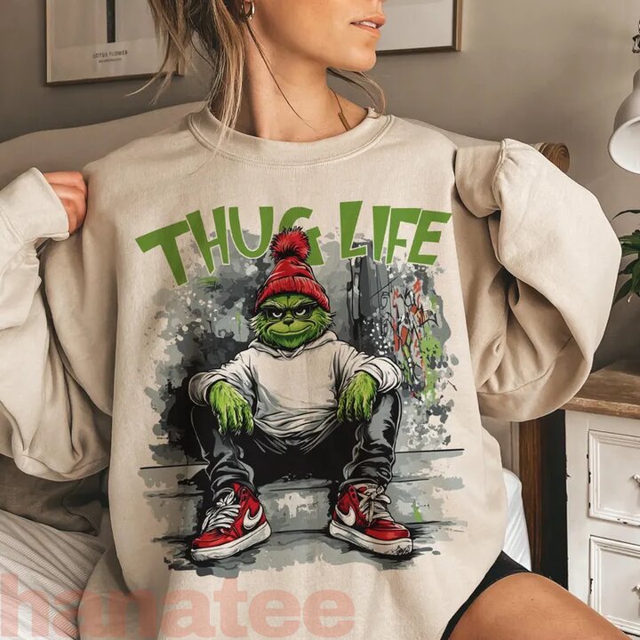 Thug Life Grinch Christmas 