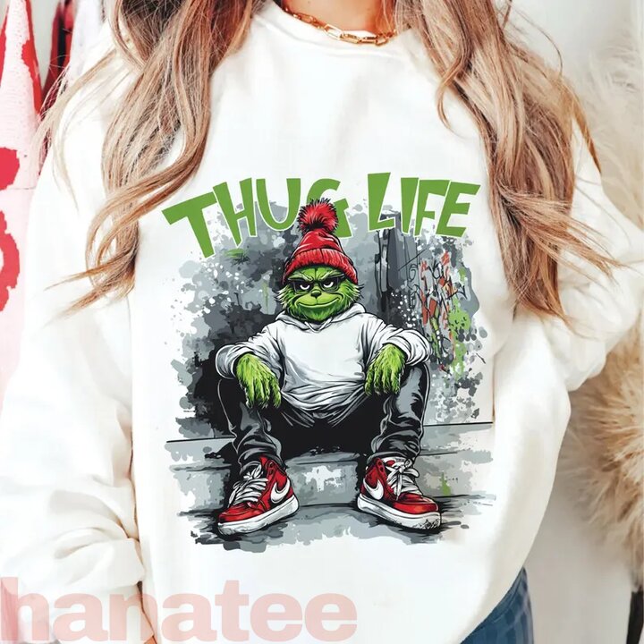 Thug Life Grinch Christmas 