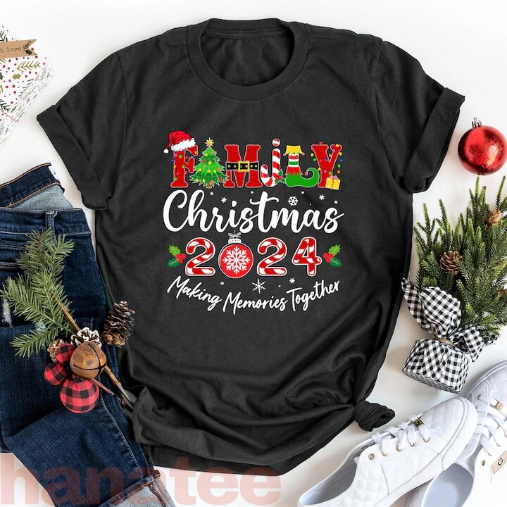 Family Matching Christmas Making Memories Together
