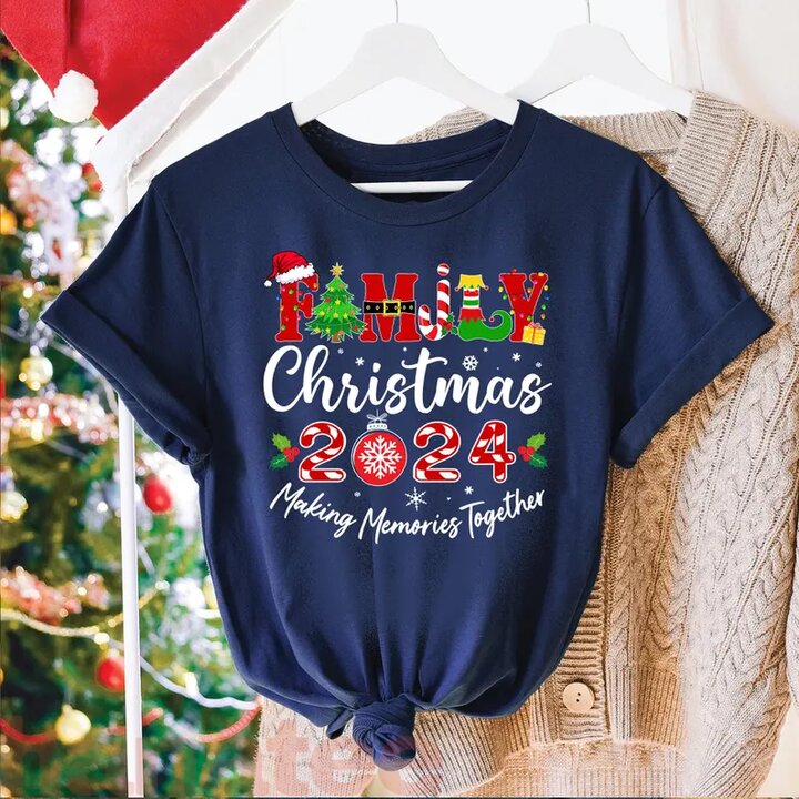 Family Matching Christmas Making Memories Together