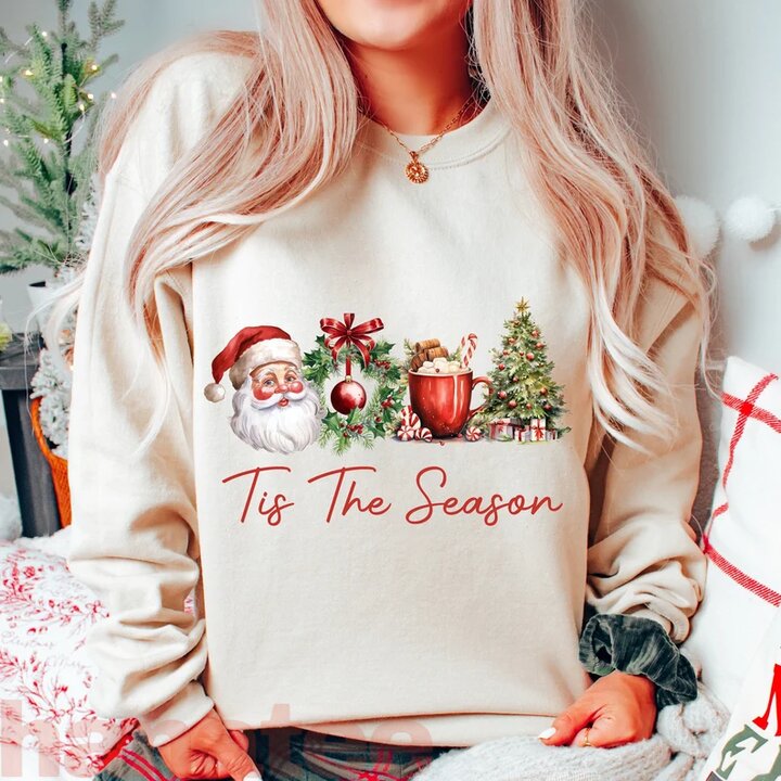 Retro Tis the Season Christmas
