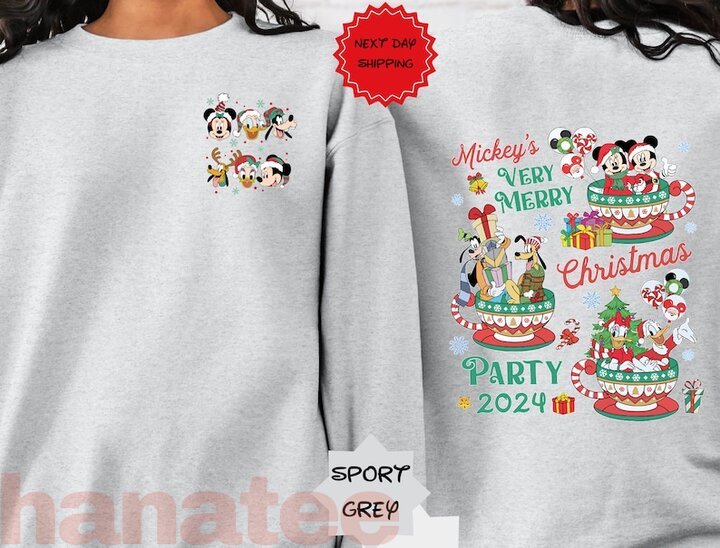 Santa And Friends Group Christmas 2 Sides