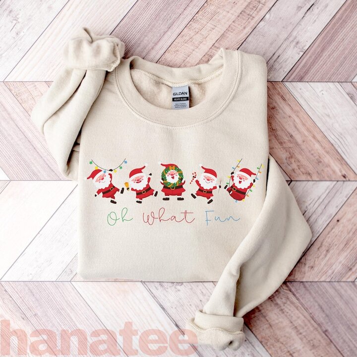 Funny Christmas Santa Vibes Chilling