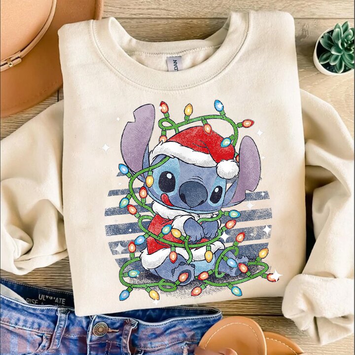 Lilo And Stitch Christmas Tangled Lights