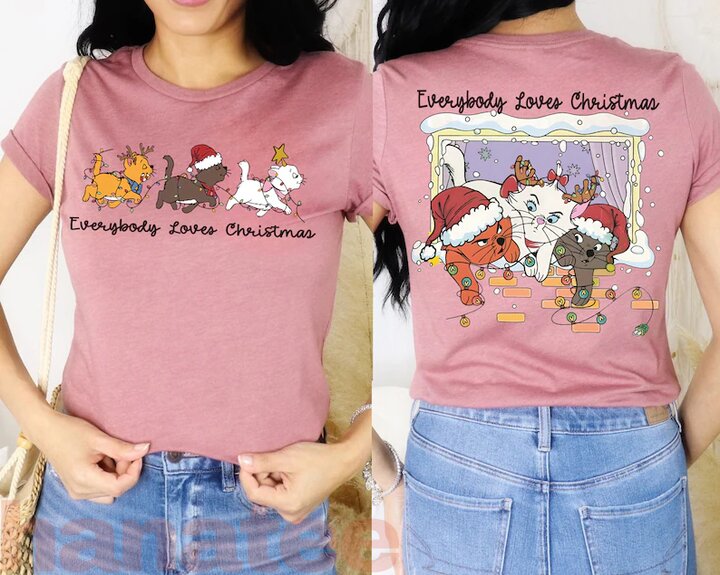 Everybody Loves Cat Christmas 2 Sides