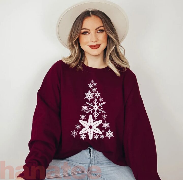 Snowflakes Christmas Tree