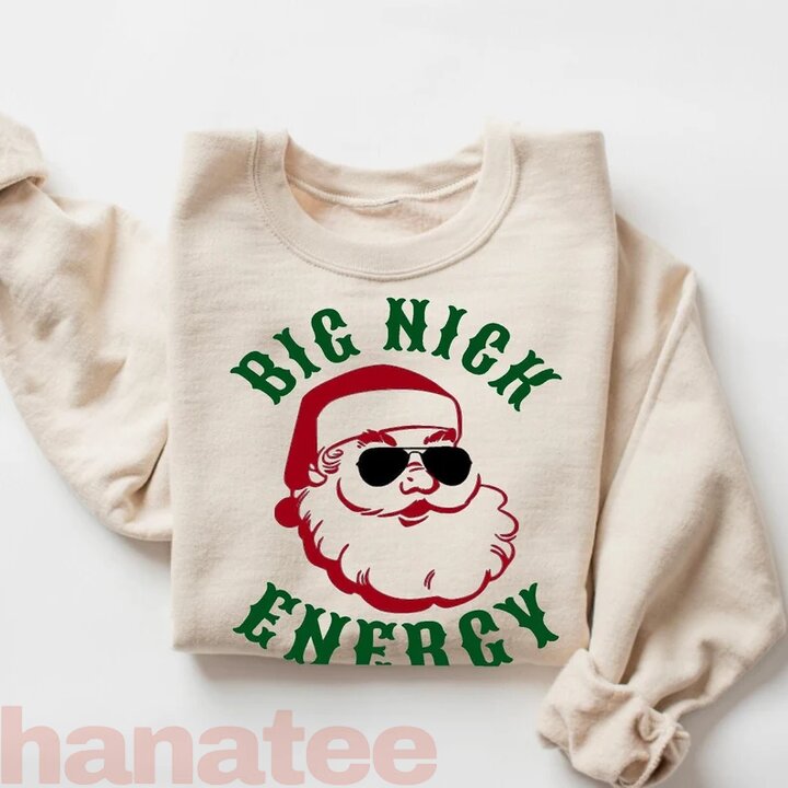 Big Nick Energy Funny Santa Claus Christmas
