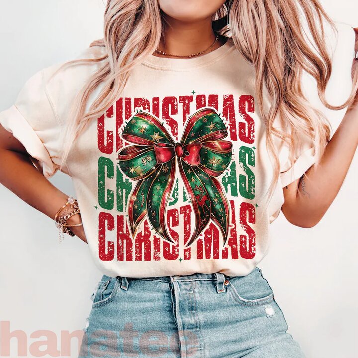 Christmas Coquette Bow Trendy  