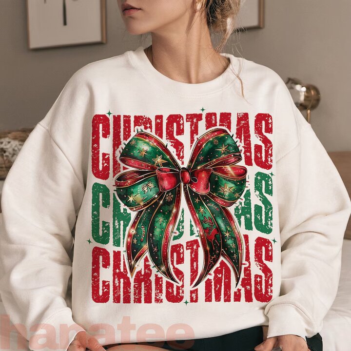 Christmas Coquette Bow Trendy  