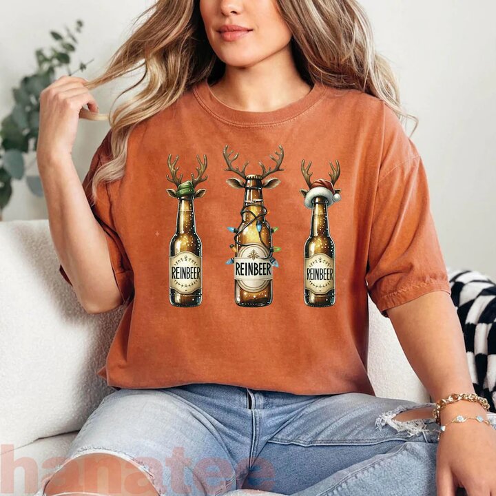 Funny Reindeer Beers Christmas