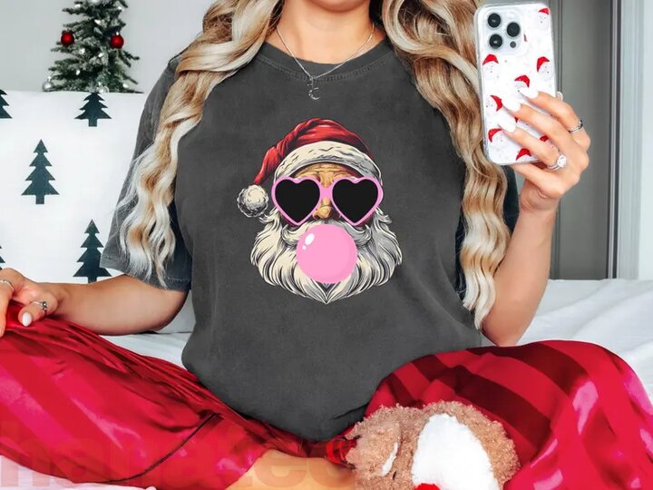 Funny Santa Bubble Gum Christmas