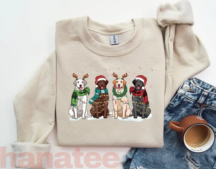 Christmas Labrador Retriever Dog 