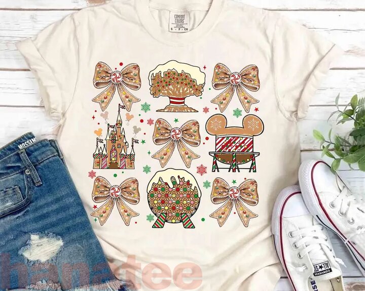 World Coquette Bows Gingerbread Christmas