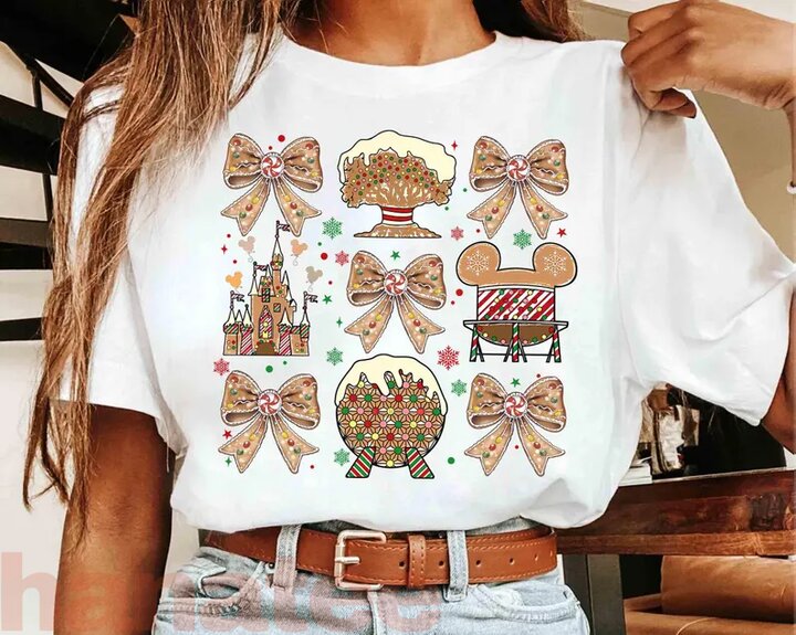 World Coquette Bows Gingerbread Christmas