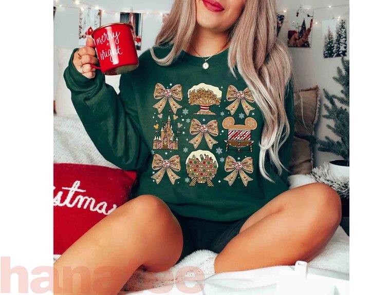 World Coquette Bows Gingerbread Christmas