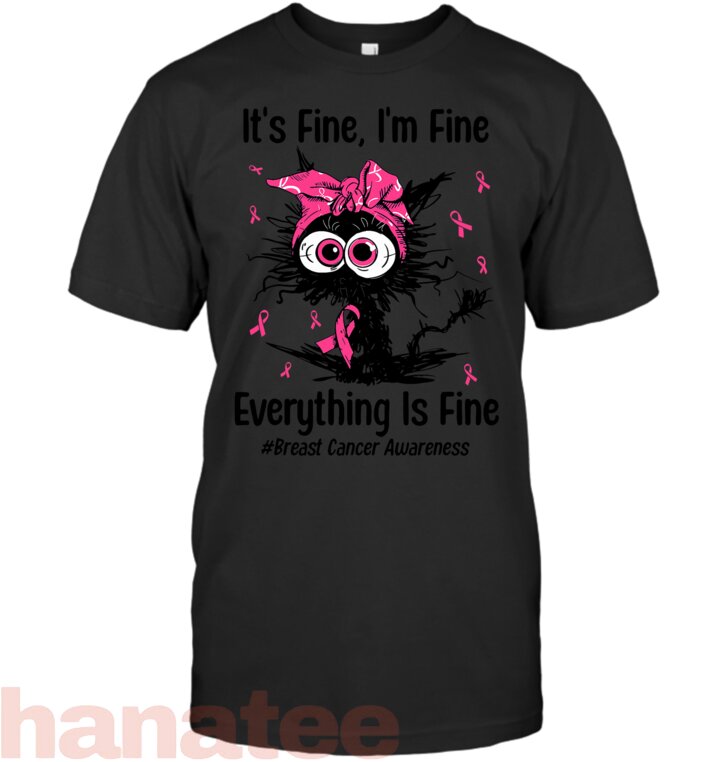 Kitty Breast Cancer Awareness Pink Ribbon