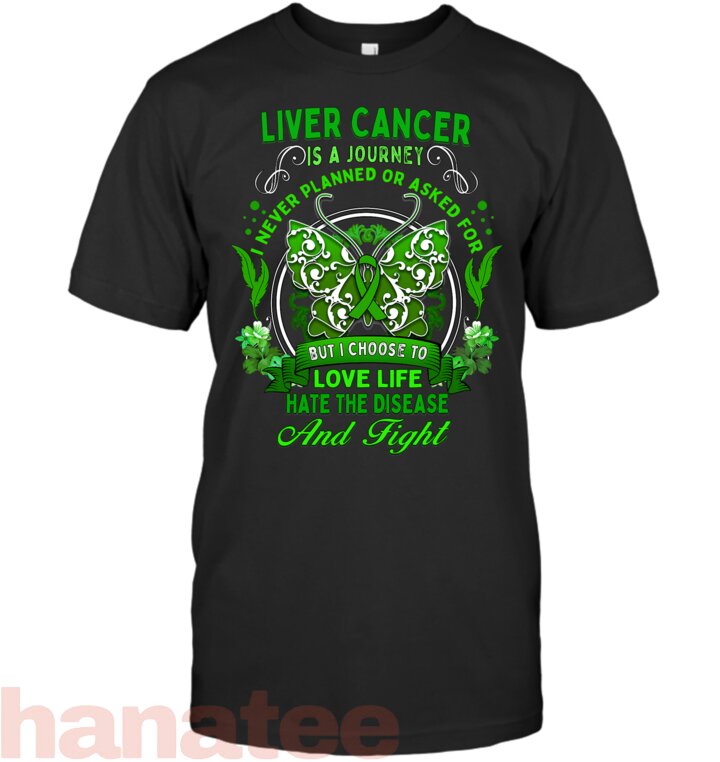 Liver Cancer Awareness Butterfly Green