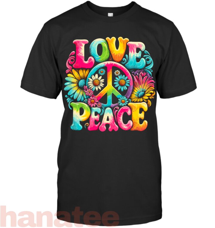 Hippie Peace Sign Love Tie Dye
