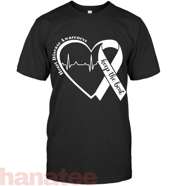 Heart Health Heart Disease Awareness HeartBeat CHD Wear Red T-Shirt