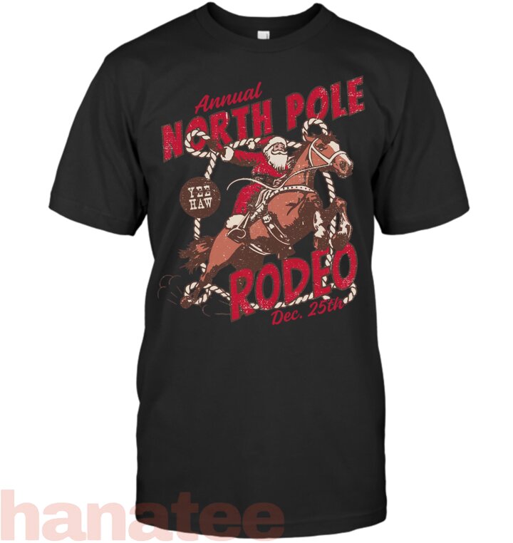Vintage North Pole Rodeo Cowboy Santa Country Christmas