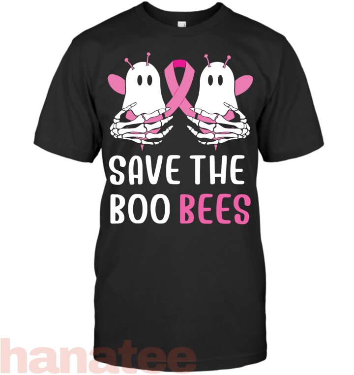 Save The Boobees Boo Bees Skeleton Breast Cancer