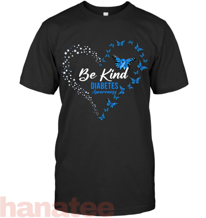 Butterfly Be Kind Blue Ribbon Diabetes