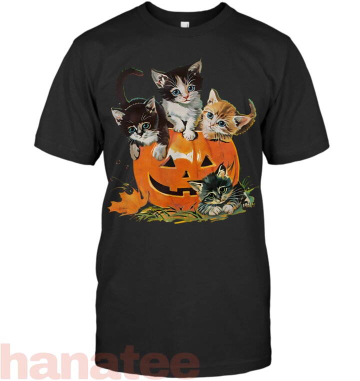 Floral Spooky Season Cat Pumpkin Halloween