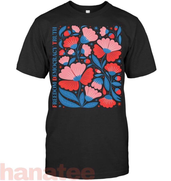 Subtle Freedom Democracy Truth Boho Floral