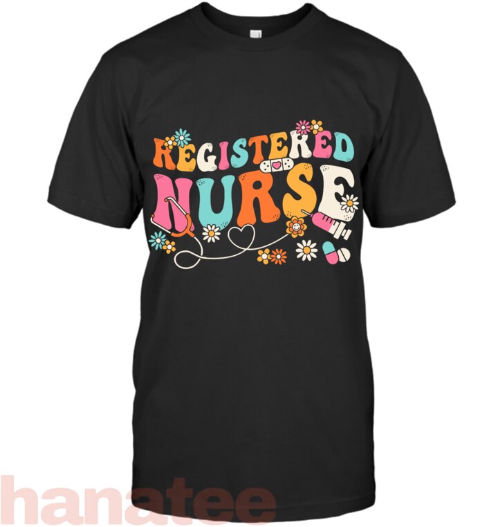 Groovy RN Registered Nurse  Stethoscope Cute