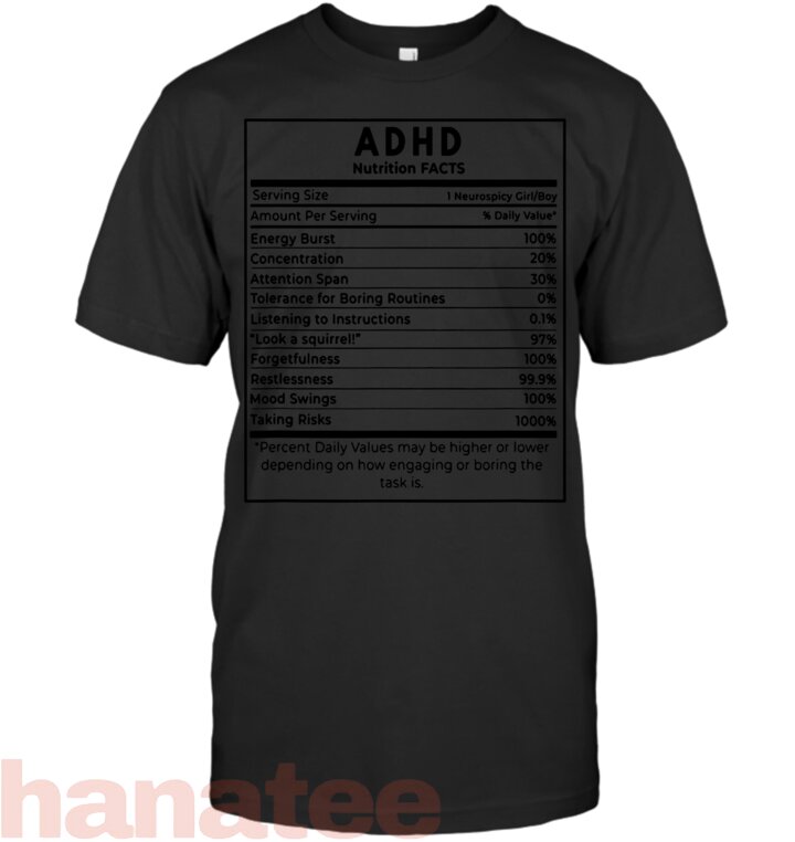 ADHD Funny Nutrition Facts