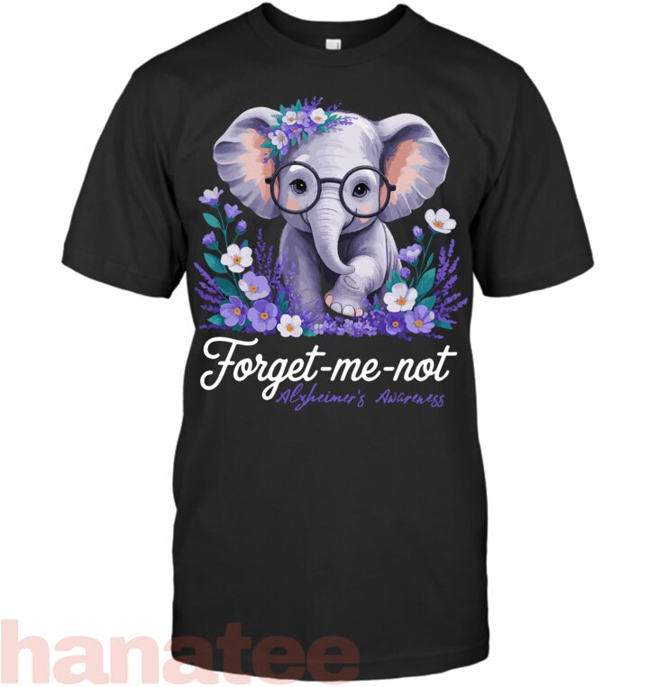 Forget Me Not Alzheimer_s Awareness Elephant